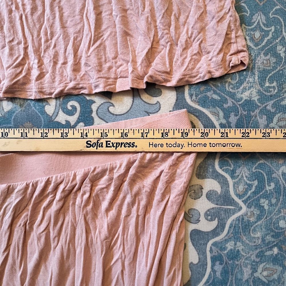 Ambrielle 2pc Sleep Set PJs 2XL Pink White Lace - Picture 11 of 15